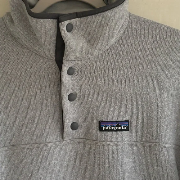 Patagonia Snap Button Better Sweater Gray Women’s Size Large - Picture 4 of 15